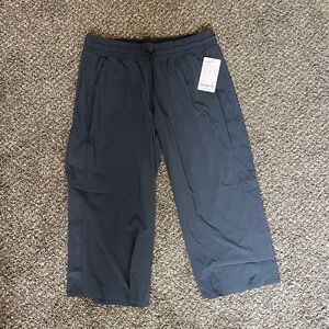 Athleta Avenue Wide Leg Crop Pant Grey - Size 14